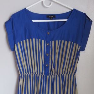 Blue and Beige dress