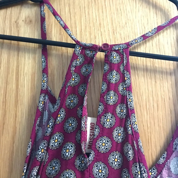 magenta patterned tank top - Picture 3 of 4