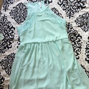 Mint green dress