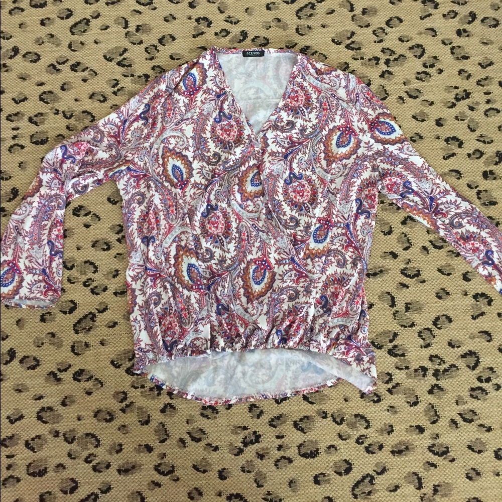 Gorgeous Patterned Wrap Top