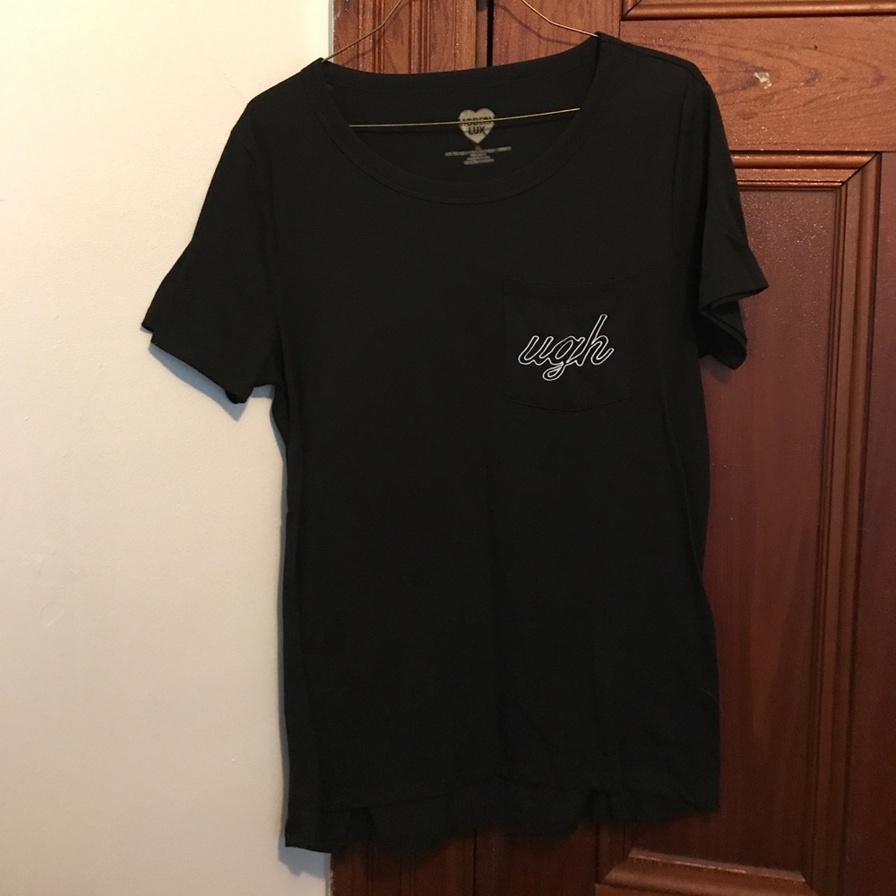 Black 'ugh' tee
