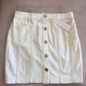 BCBG White Denim Skirt - Size 4 - Brand New