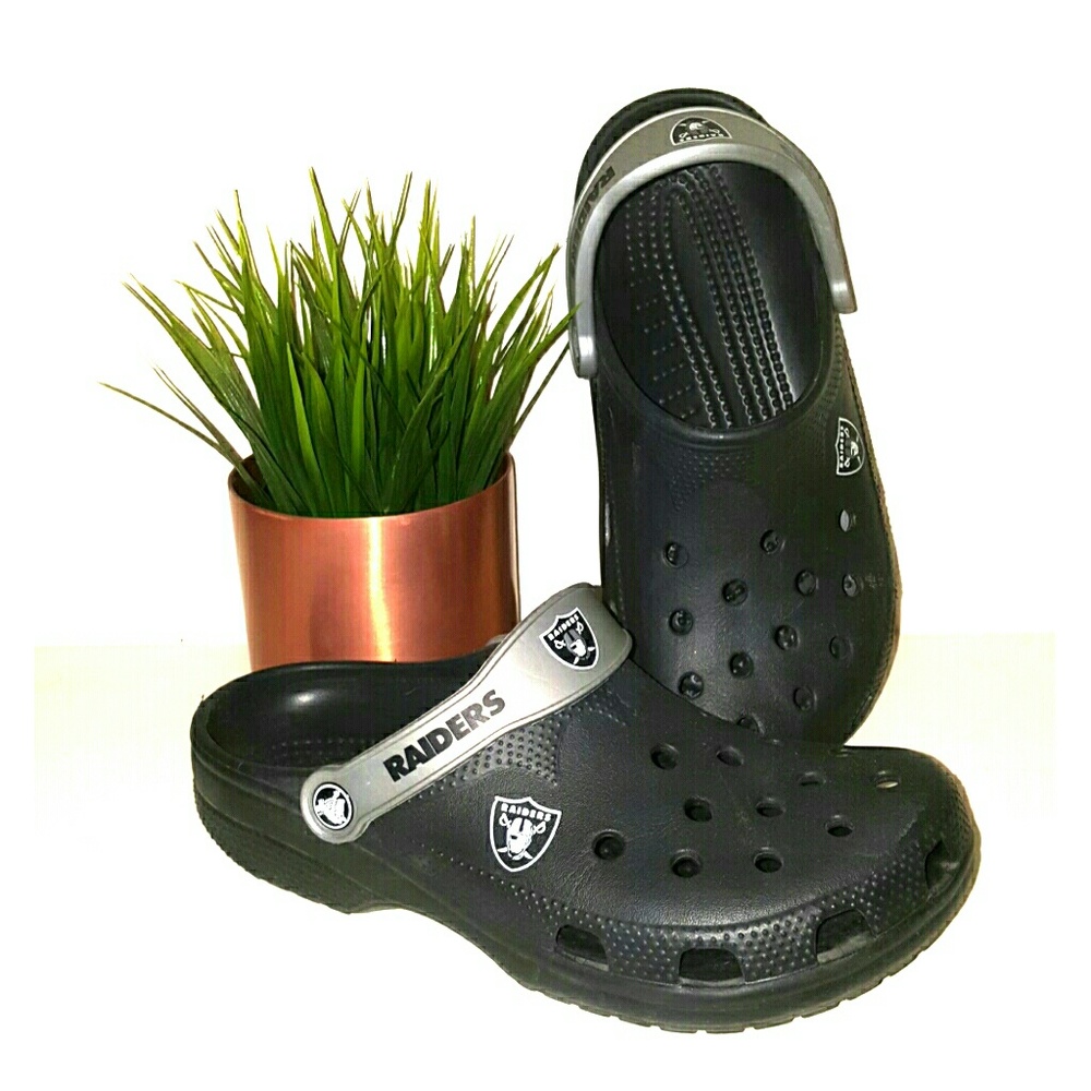 NWOT Raiders CROCS