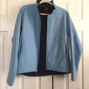 Blue North Face Soft Shell Jacket