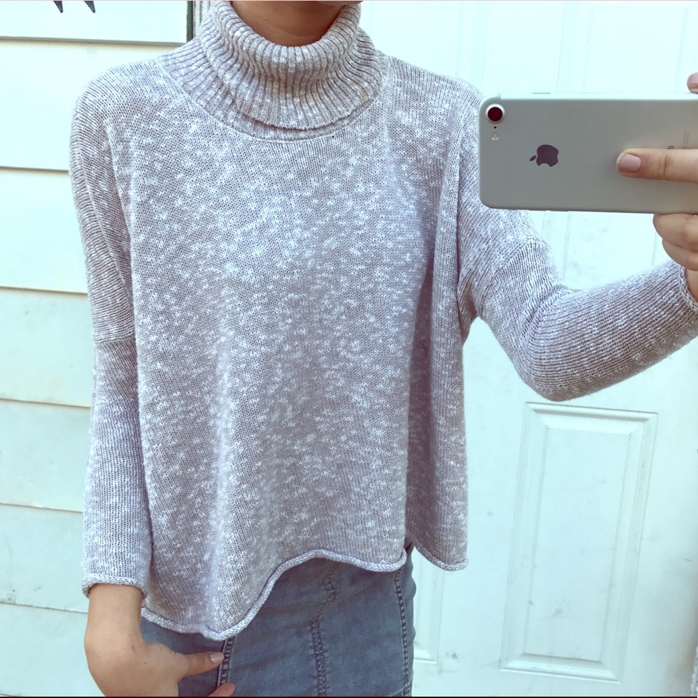 AERIE open backed turtle neck sweater - Picture 1 of 4
