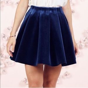 NWT Lauren Conrad Velvet Skirt