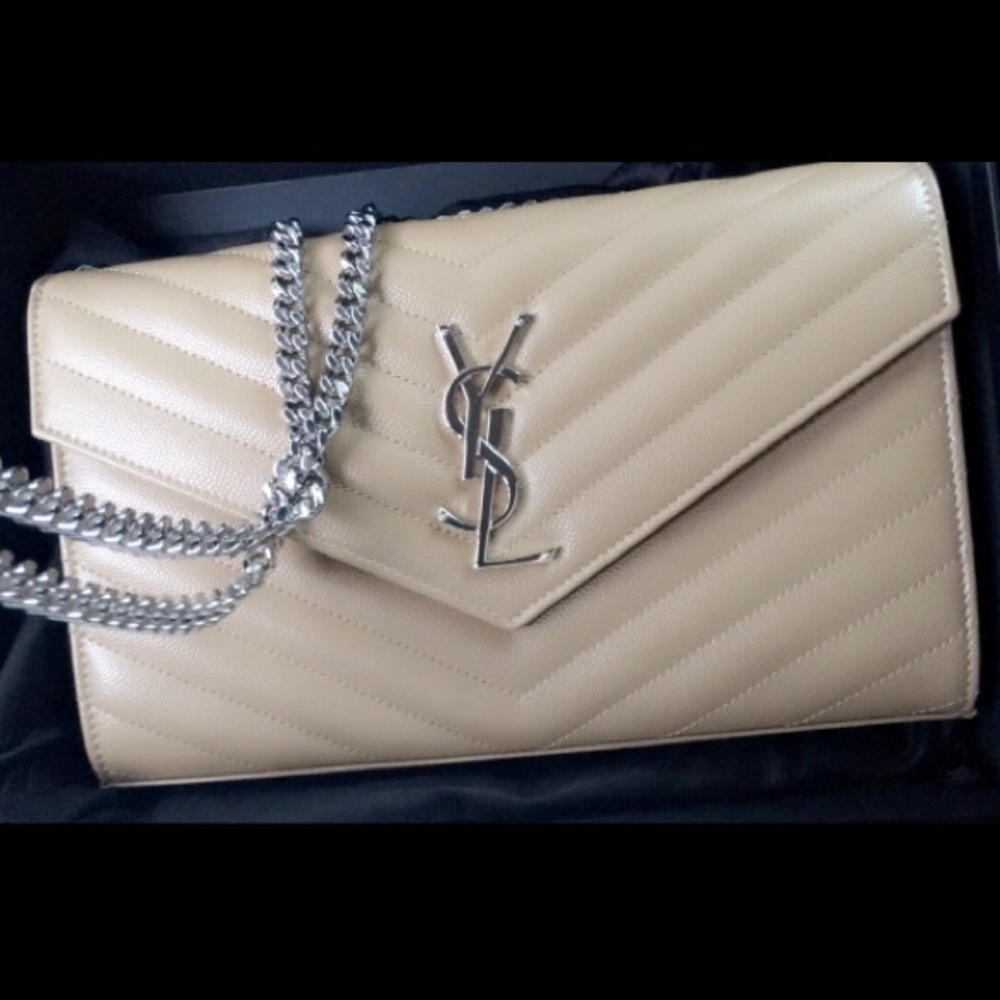 ‼️📦SOLD‼️Classic Monogram YSL Chain Wallet