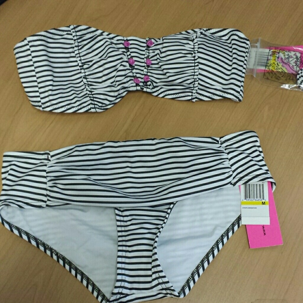 Betsey Johnson Striped Bikini