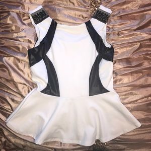 Bebe peplum top! Hardly worn, size S