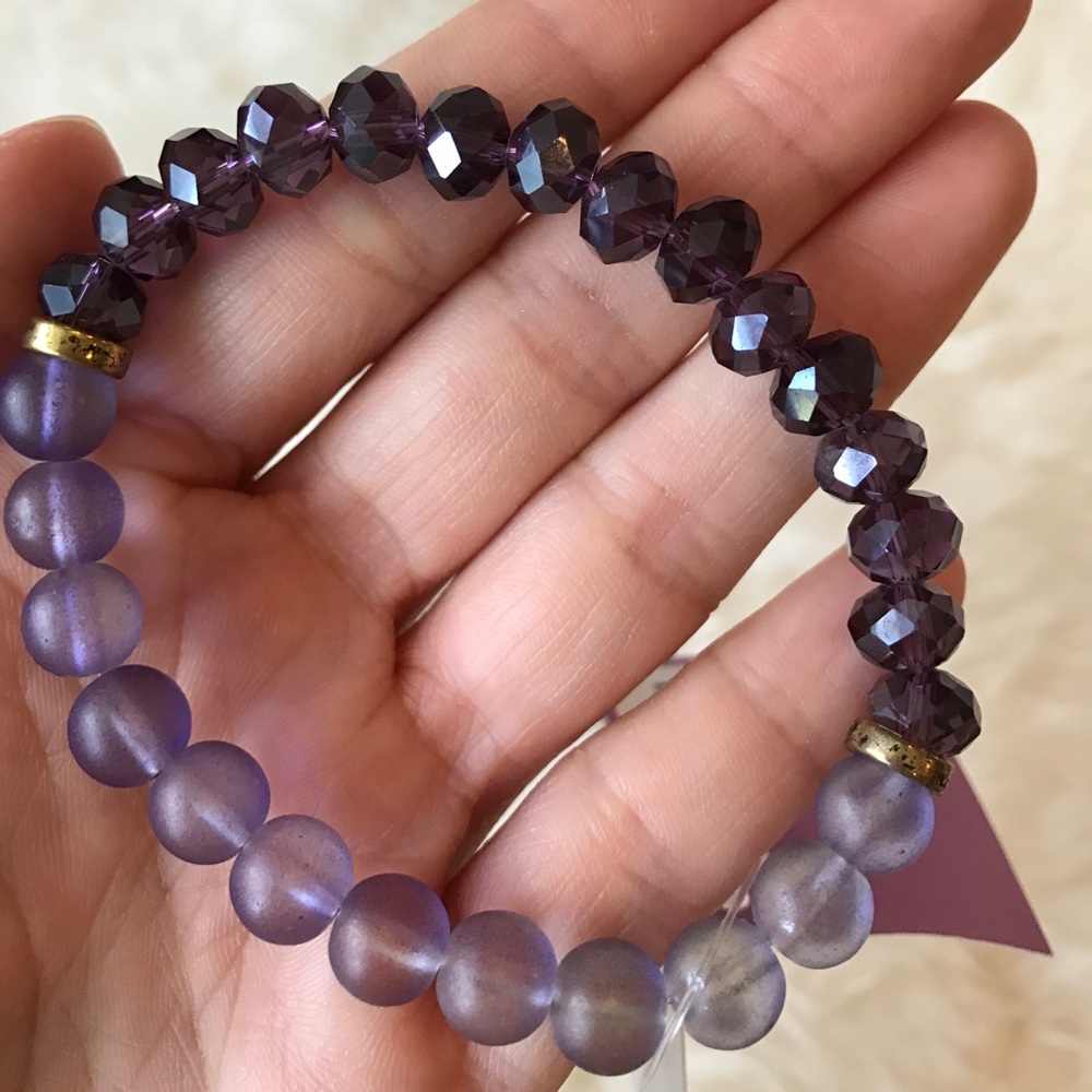 Purple crystal bracelet