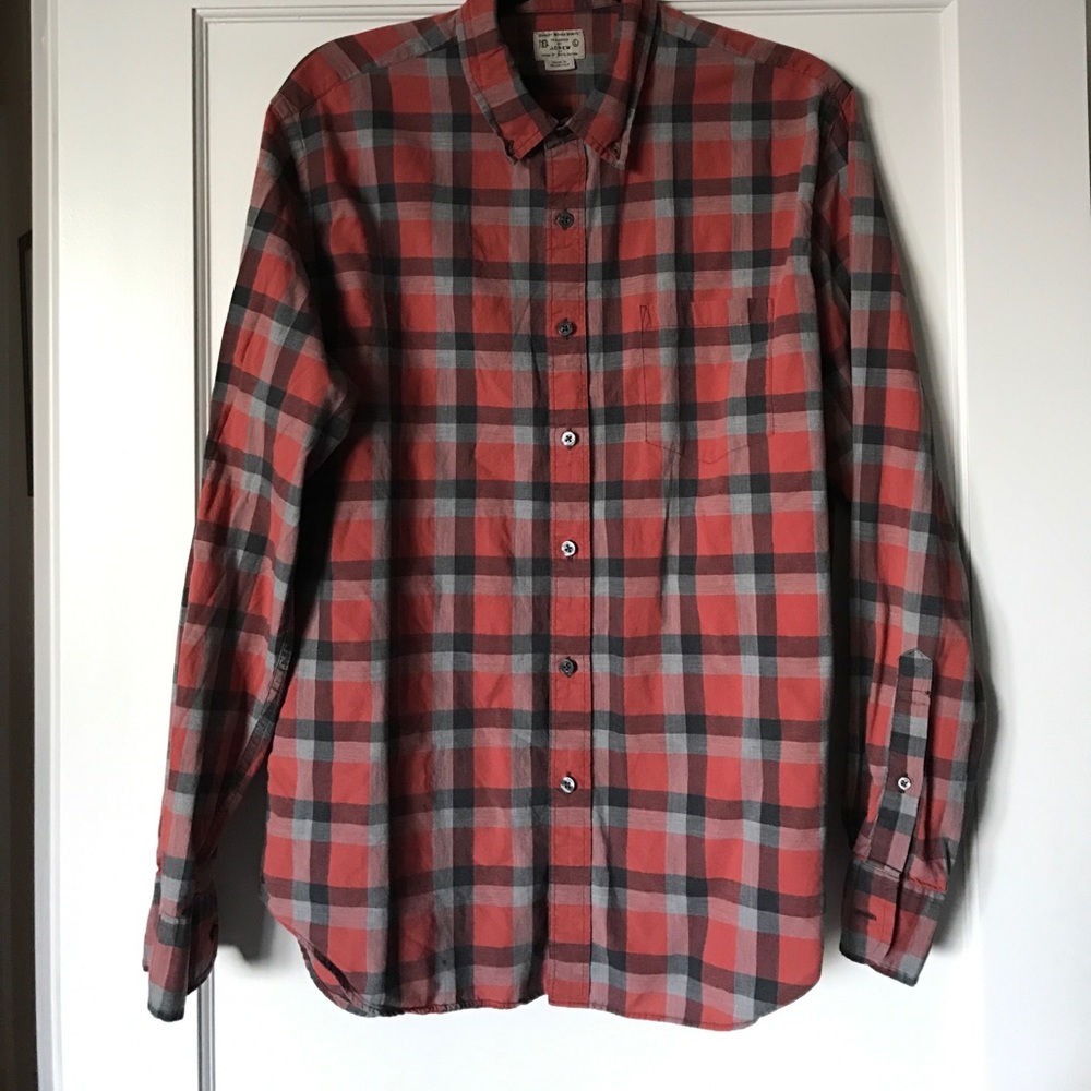Men's large J Crew plaid shirt
