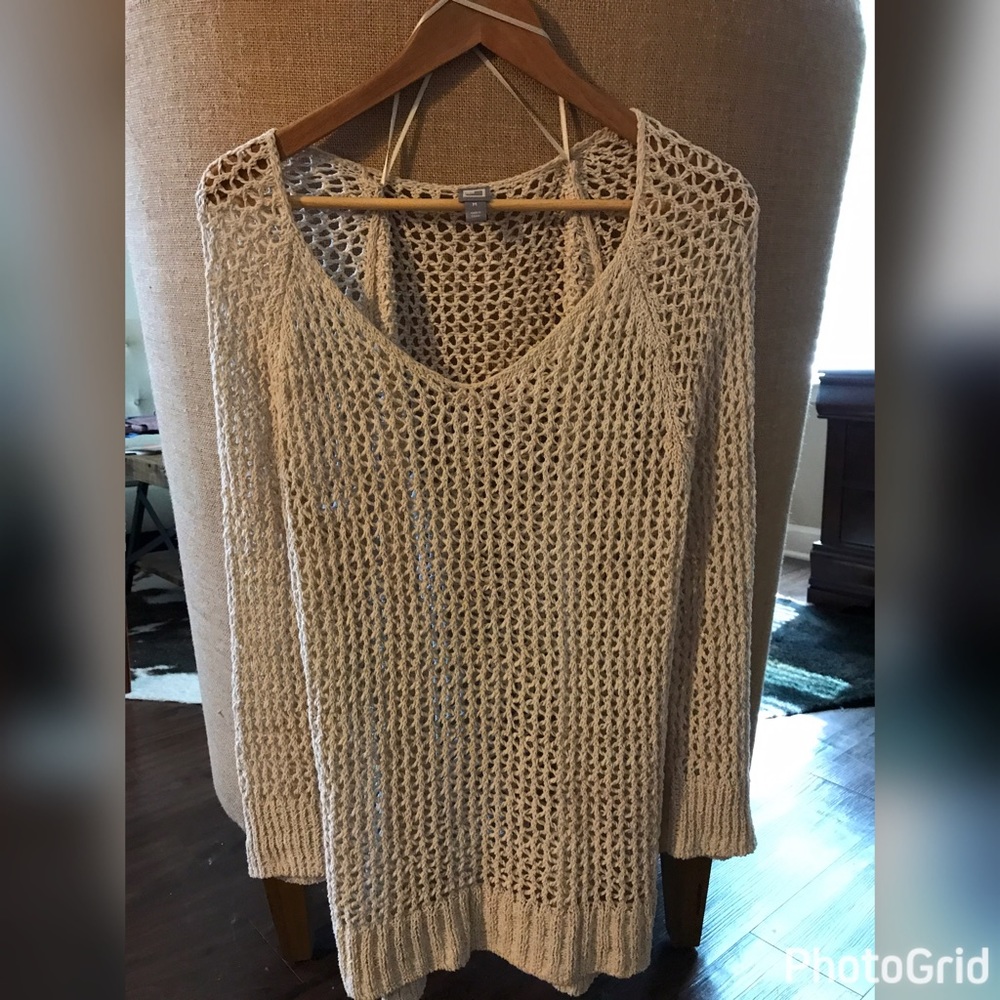 Chunky cable knit sweater