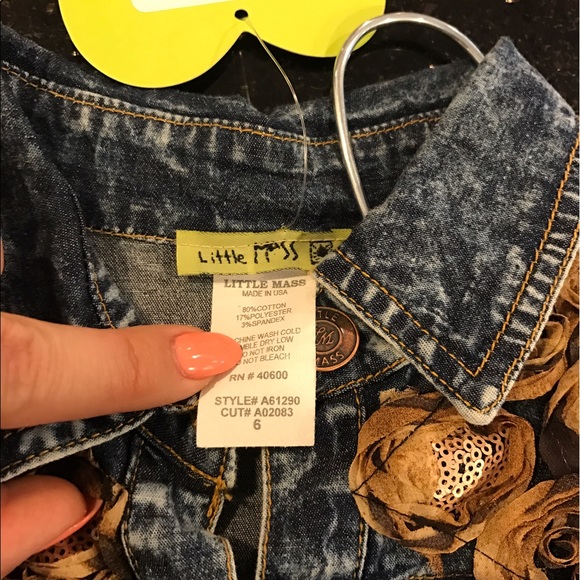 Leopard and Jean print Little Mass Dress sz 6 - Picture 3 of 4