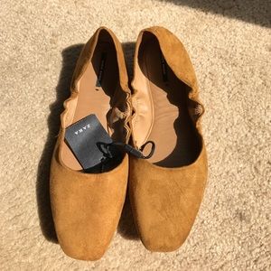 Suede flats