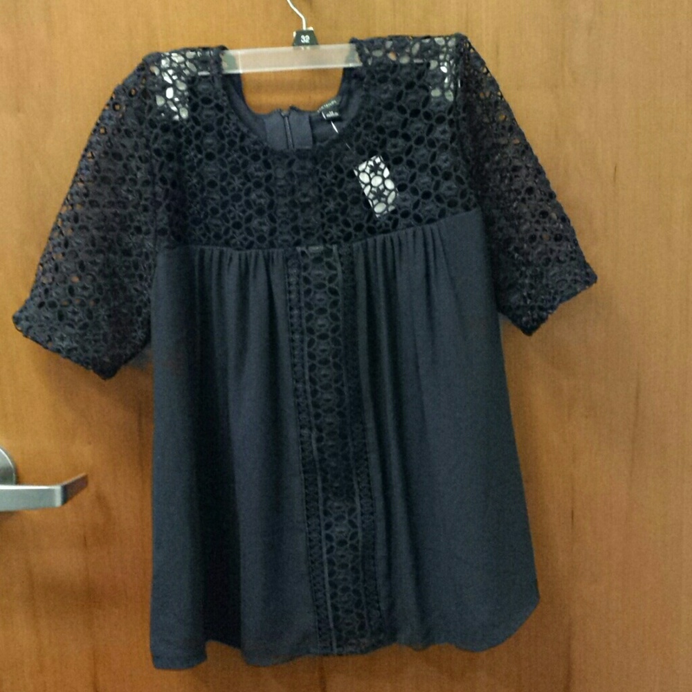 Ann Taylor Navy Blue top Medium