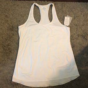 White athletic tank