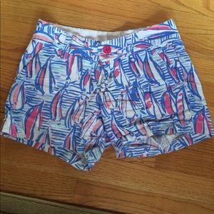 Sail boat Lilly Pulitzer shorts