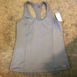 Grey racerback athletic tank
