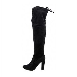 **SALE 💕 Unisa Black Velvet Over the Knee Boots