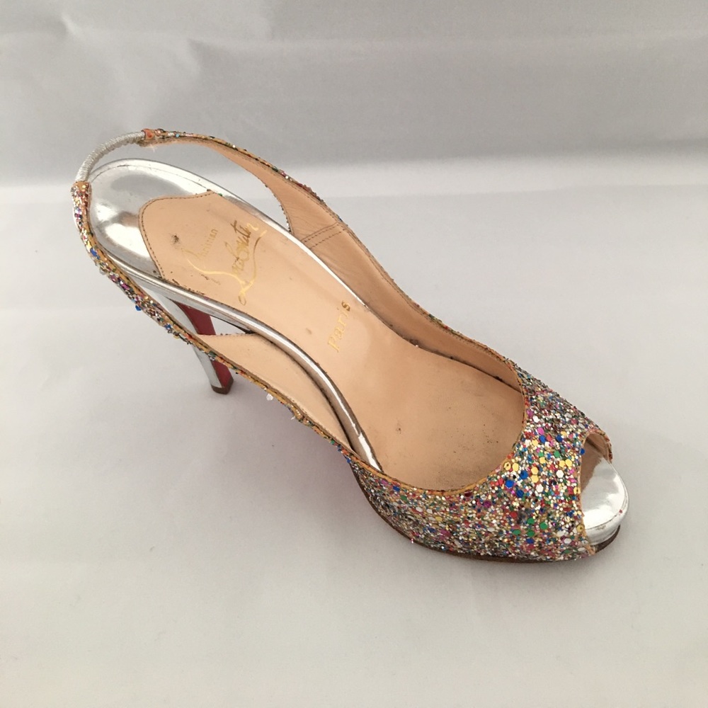 Iconic sparkle Christian Louboutin shoes