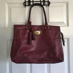 Coach Magenta Legacy Chelsea Satchel