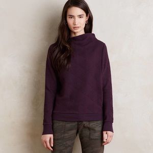 Anthropologie - Postage Stamp Funnel Neck Sweater!