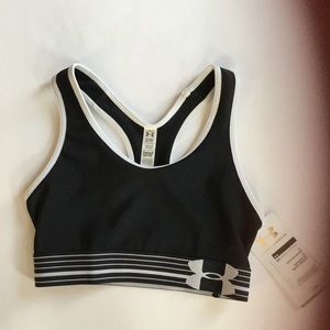 NWT UNDER ARMOR mid impact support sports bra XS