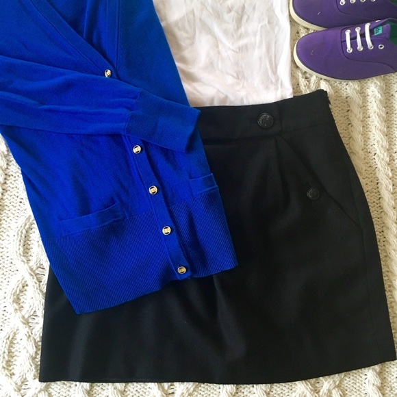 Banana Republic Black Wool Mini Skirt - Picture 7 of 7