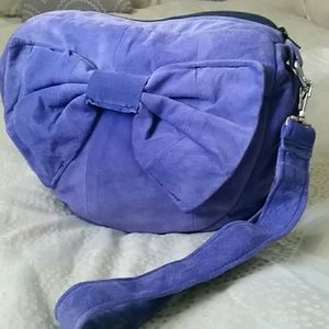 Suede crossbody bag
