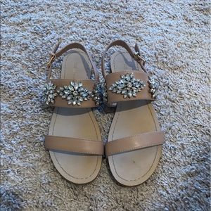 BCBG Jeweled sandals!