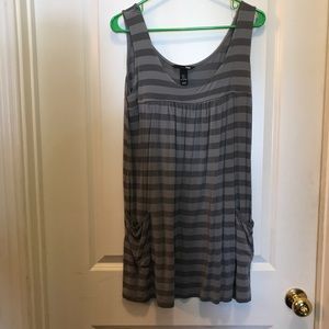 Grey tank tunic