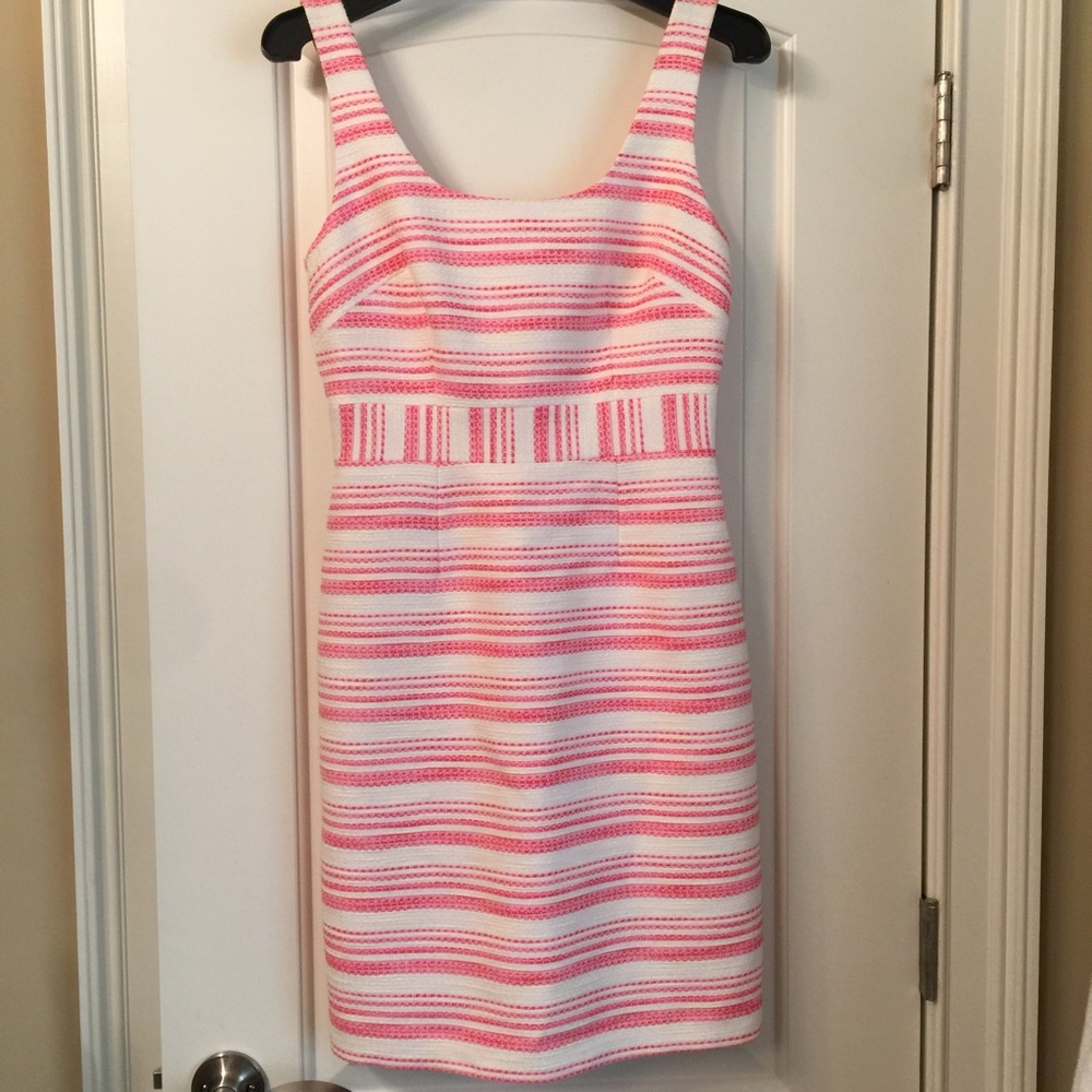 NWOT Trina Turk Pink & White Dress