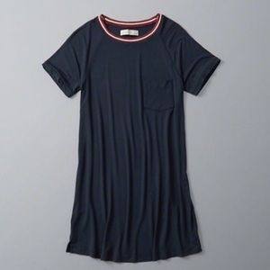 Abercrombie navy t-shirt dress