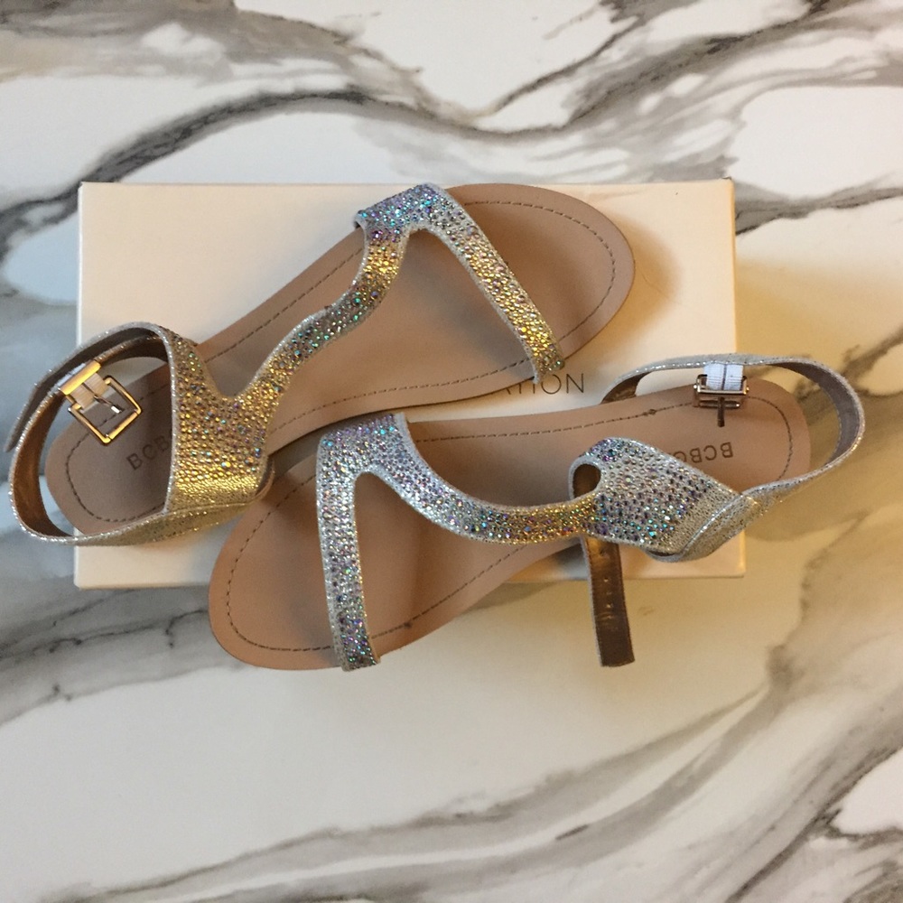 BCBGeneration Platinum Sandals