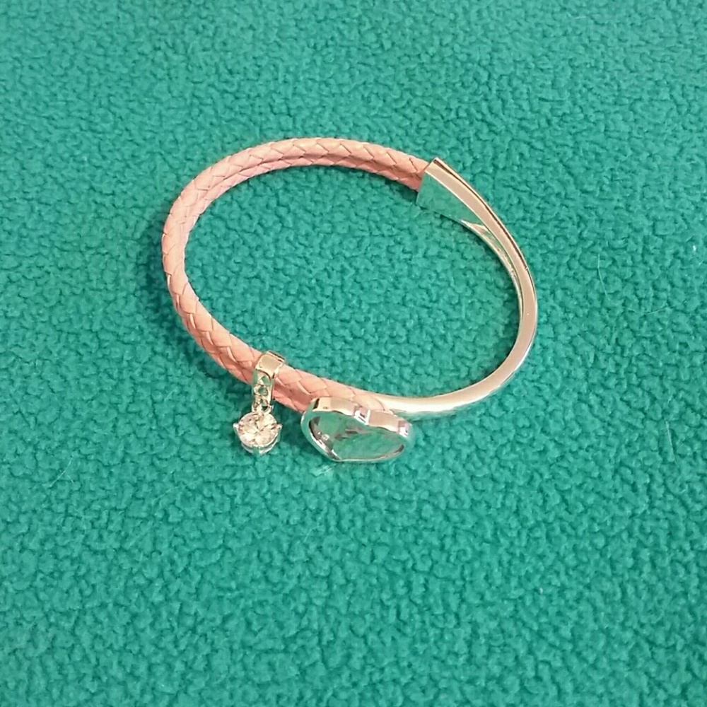 Pink swarovski crystal bracelet