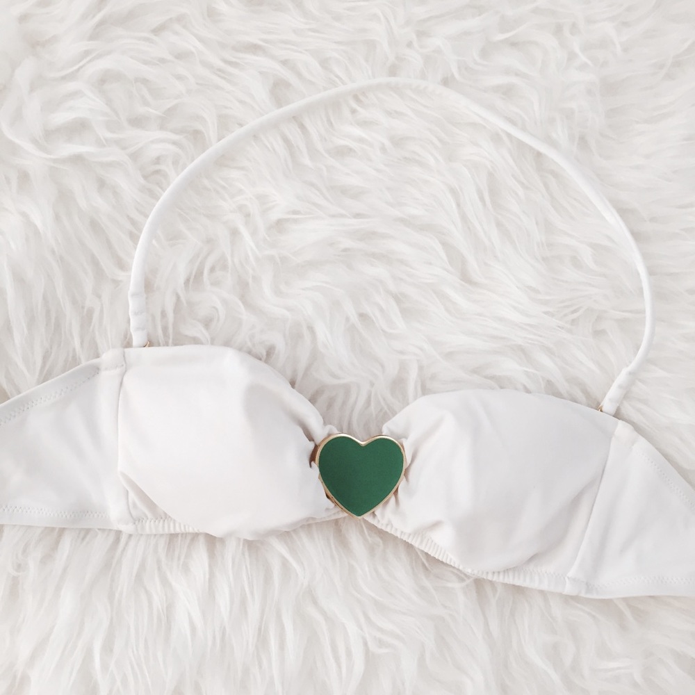 Victoria's Secret heart bandeau bikini top