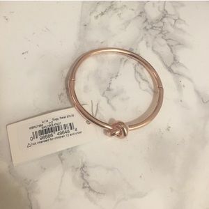 NWOT Kate Spade rose gold knot bracelet