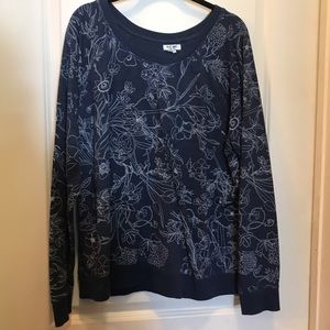 Light floral sweatshirt