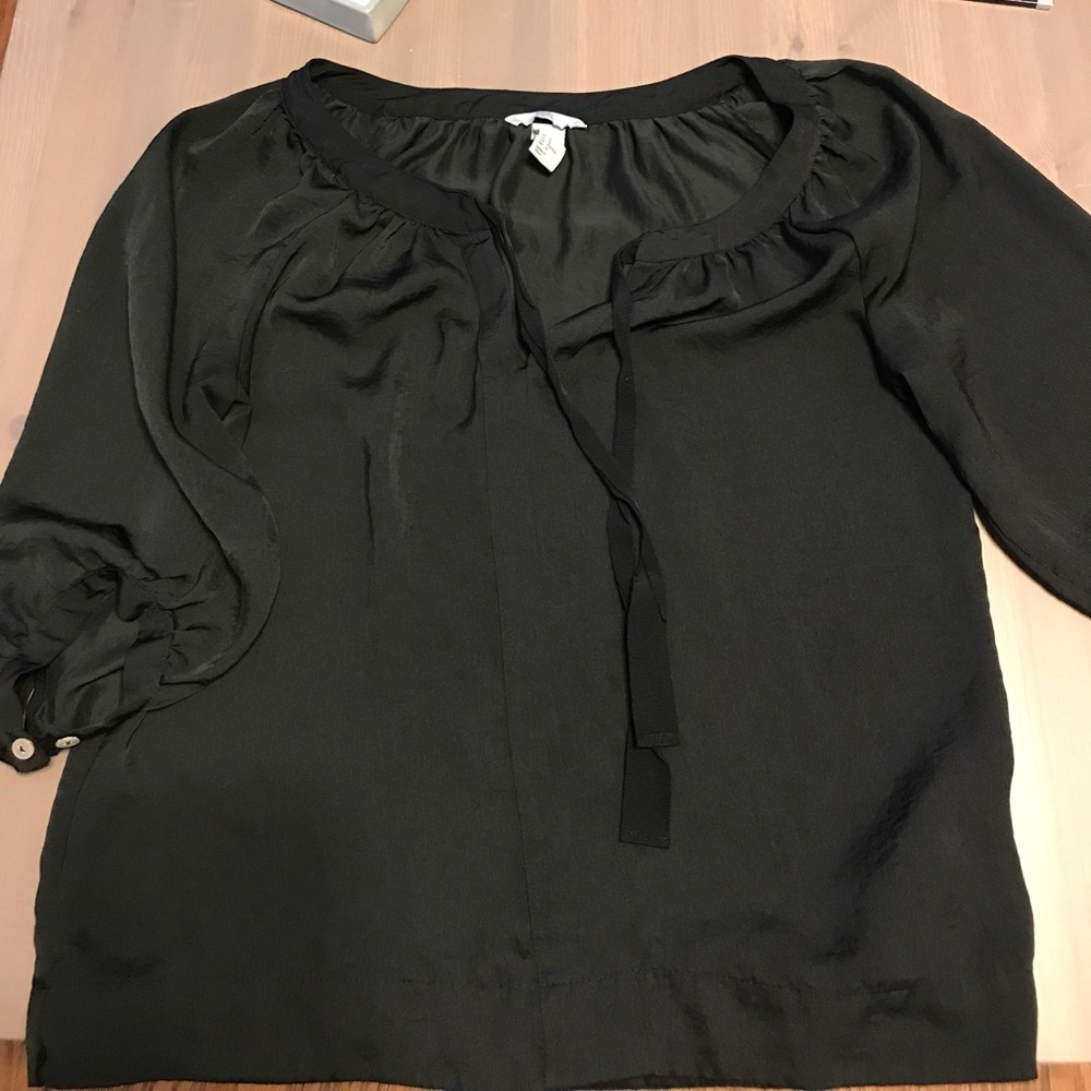 Black quarter sleeve Blouse (shirt)