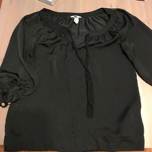 Black quarter sleeve Blouse (shirt)