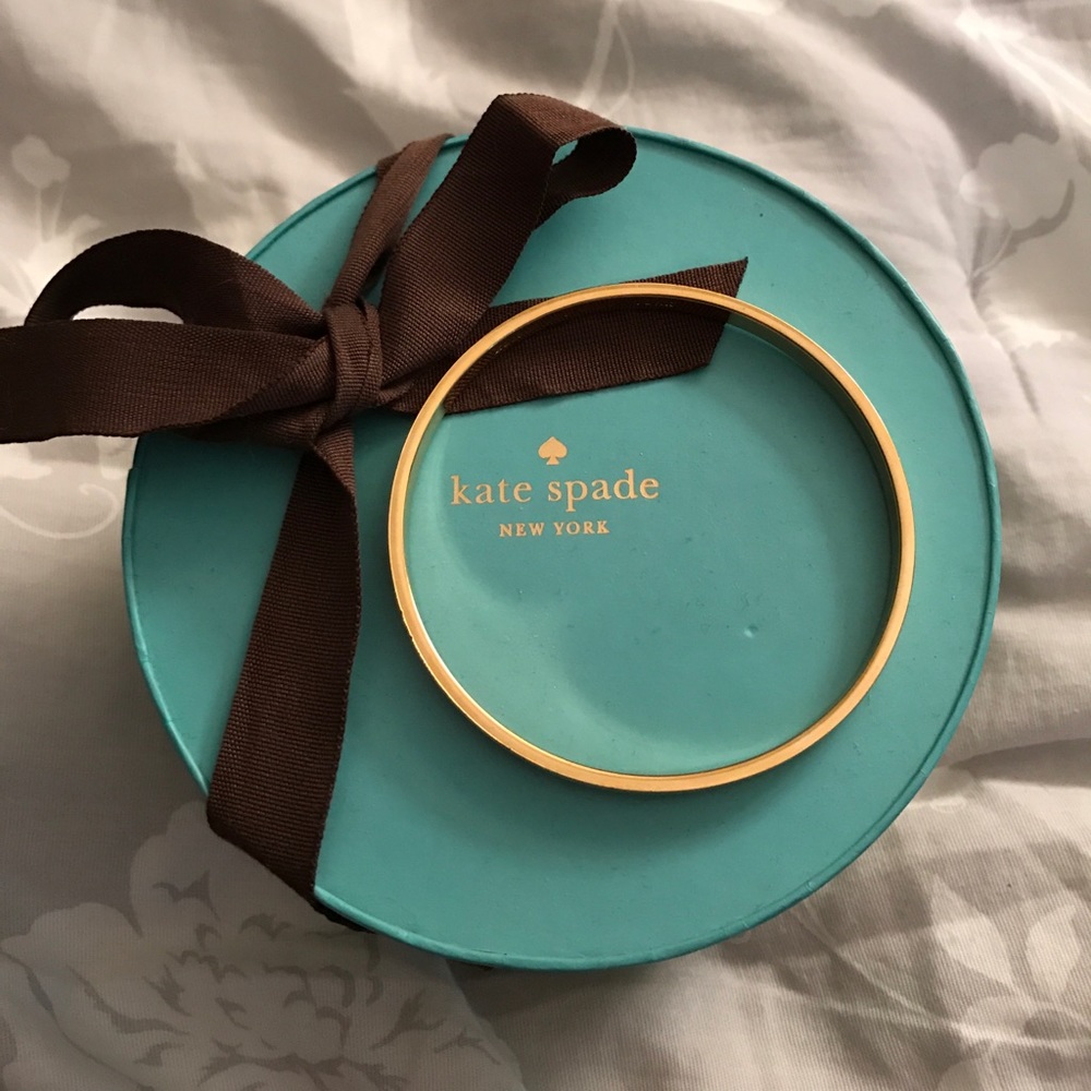 Kate Spade gold bangle with box