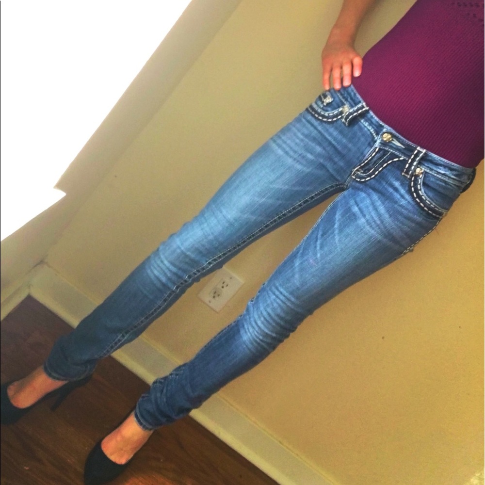 Miss Me Skinny Jeans Retail Price 139.00 - Picture 2 of 4