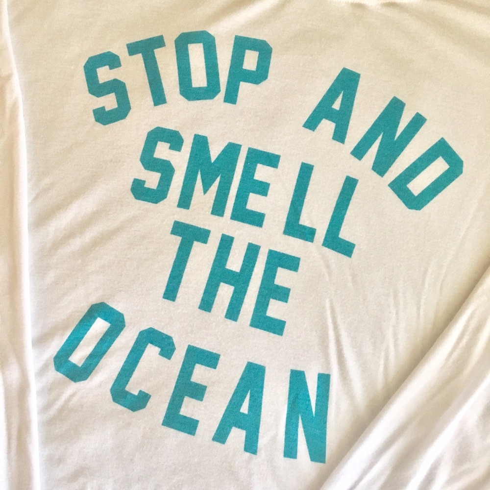 Wildfox 'Stop and smell the ocean' long sleeve