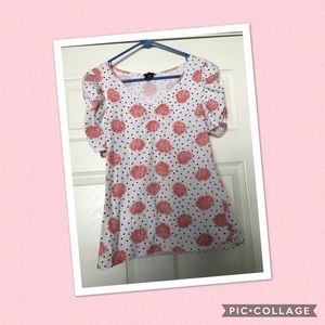 Short Sleeve Pink Rose shirt