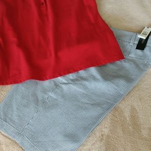 Talbots cotton seersucker shorts