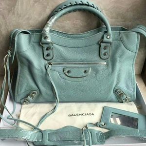 Balenciaga Classic Metallic Edge City Goat Leather