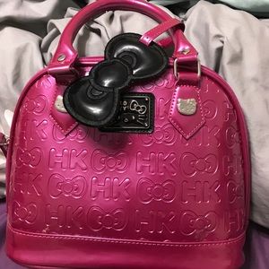 Hello Kitty hot pink purse with Black bow