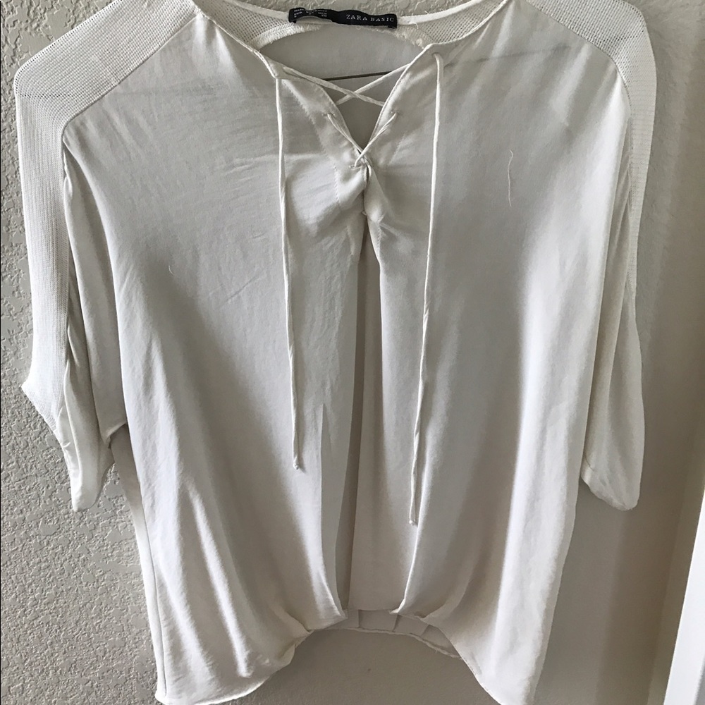 White Zara blouse