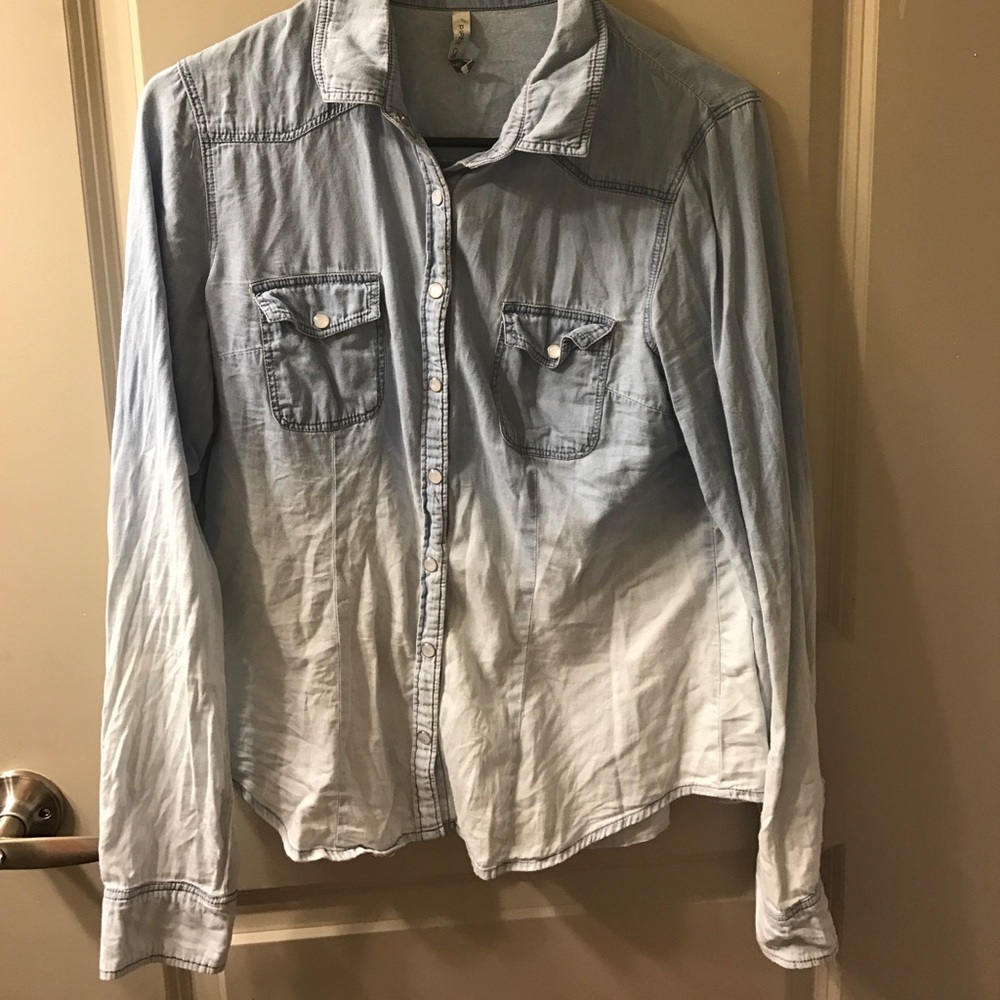 Button up denim shirt