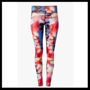 EXPRESS COMPRESSION LEGGINGS WATERCOLOR